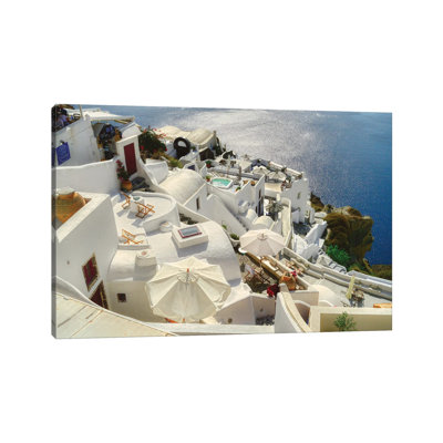 Santorini Oia Greece by Zoe Schumacher - Wrapped Canvas Print
