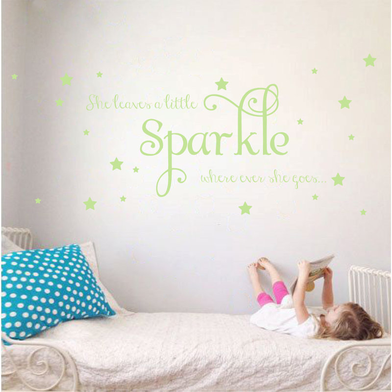 Décalcomanie murale sparkle, Tarte à la lime, H 15 po x l 36 po x P 0,01 po