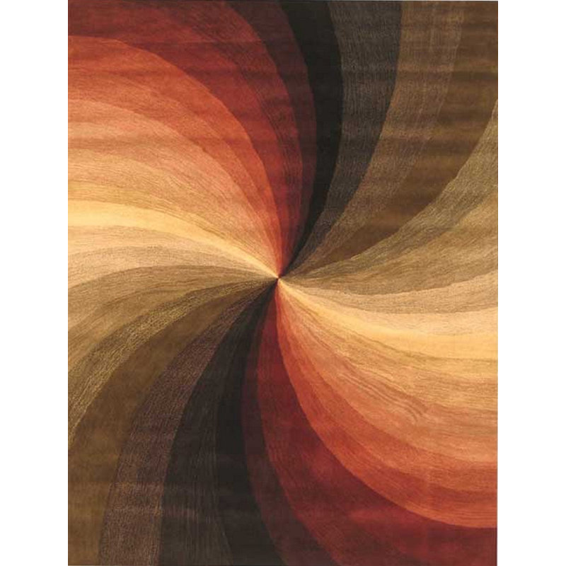 Tapis d'intérieur / rectangulaire multicolore touffeté à la main durable et élégant, Rectangle 7 pi 9 po x 9 pi 9 po