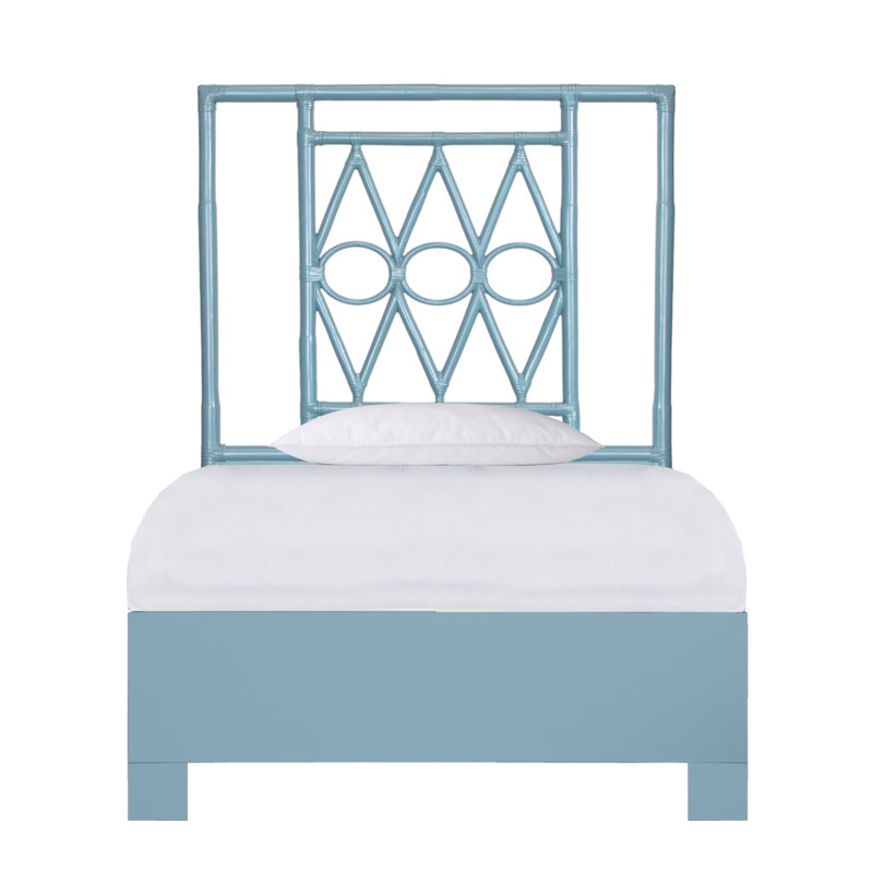Lit standard Michelle, Simple, Bleu / bleu sarcelle