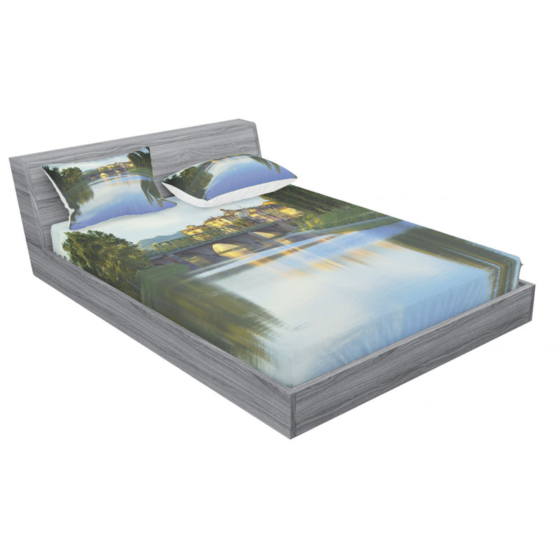 Microfiber Sheet Set, Queen Sheet Set with Fitted Sheet