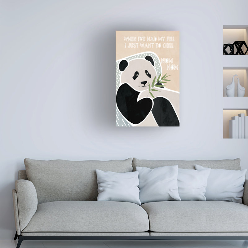 Typographie du panda bolologien pour enfants, H 24 po x l 16 po x P 2 po