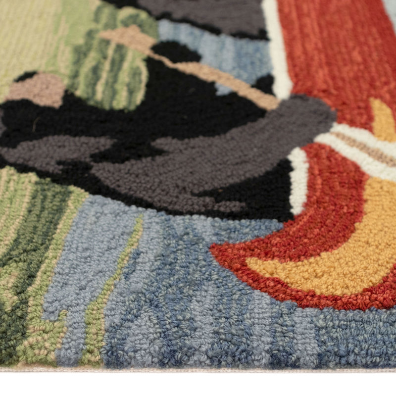 Inessa Polyester Kitchen Mat, Rectangle 2' x 3'