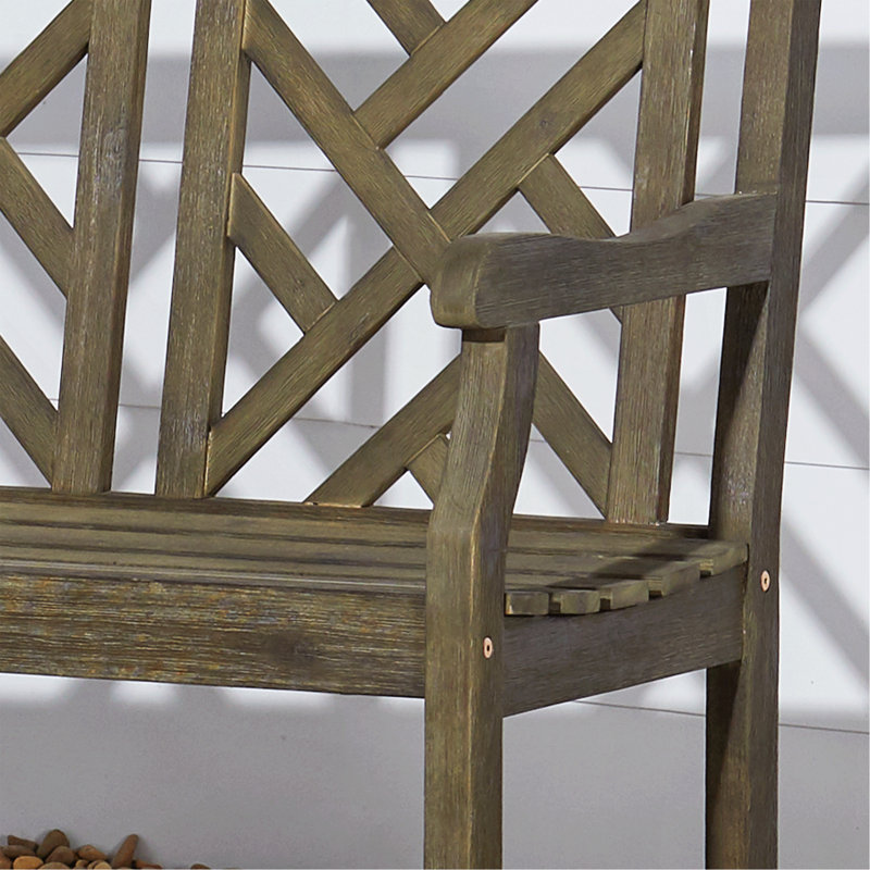 Banc de jardin en bois pour l'extérieur