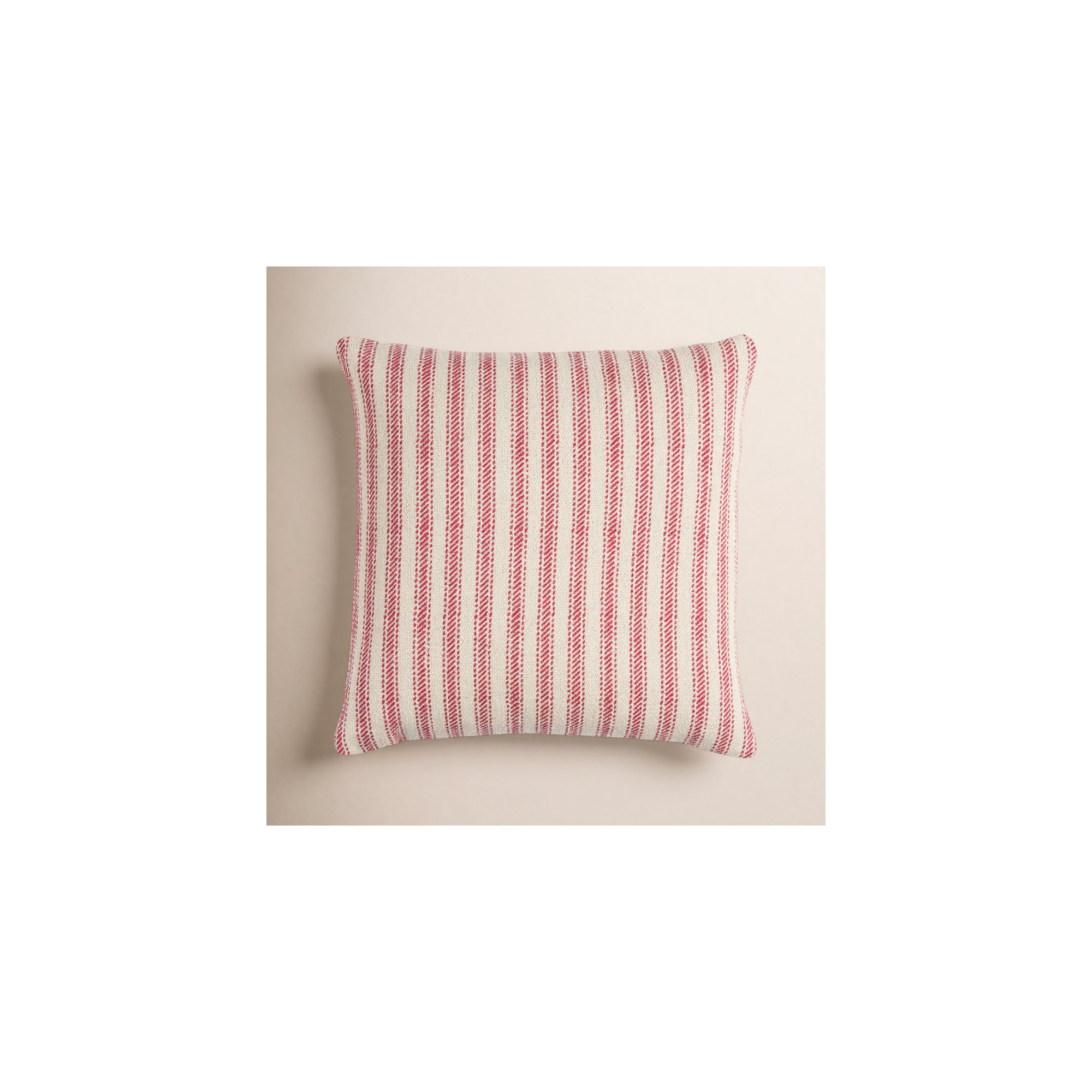 Percy Striped Cotton Pillow Cover, Red, Pillow Cover Only - No Insert