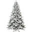 Arbre de Noël enneigé enneigé, 1100 pointes de branches denses, Pe + réaliste, construction à charnières et support en métal pour la décoration hivernale-1641921061