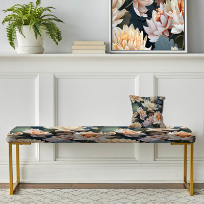 Banc vert en damas vert