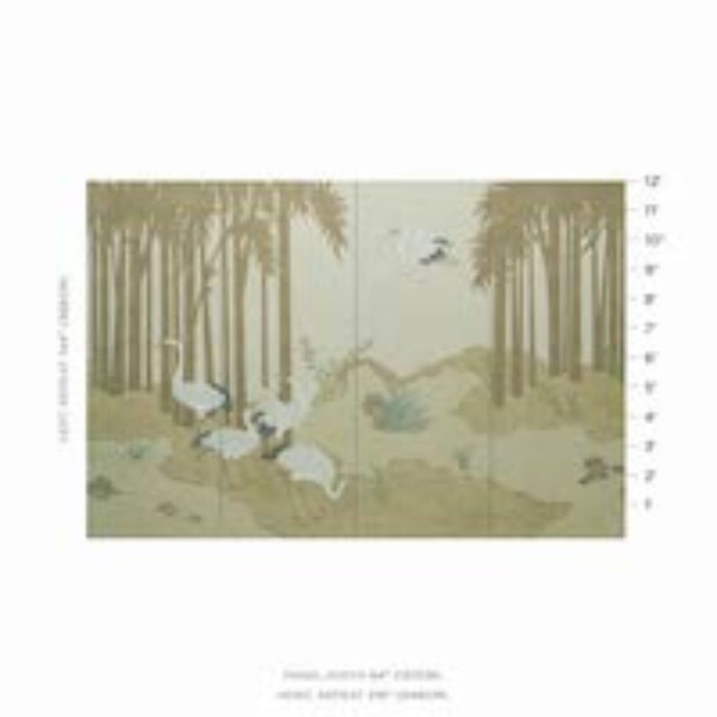 Yashinoki Crane Panel Set, Gold