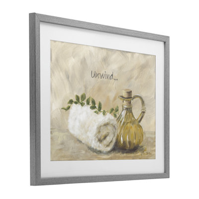 «Unwind Bath Bath», impression sous verre, design par Pam Britton
