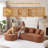 Boneless Modular L-Shaped Sectional Cloud Sofa for Living Room – Modern Minimalist Couch with Customizable Configuration Options-1871385127