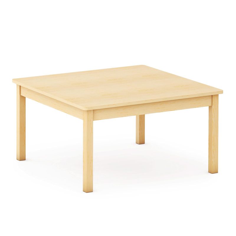 Table de classe EdQ 30 x 30 avec pieds de 16 po, H 16 po x L 30 po x l 30 po