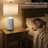 22" Modern White Ceramic Table Lamp with USB and Type-C Charging for Bedroom, Nightstand and Living Room-28293524