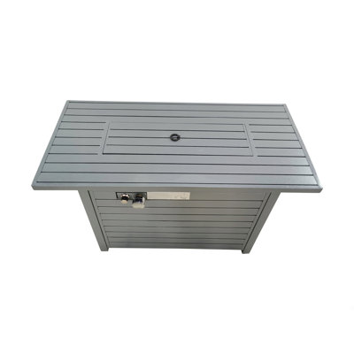 Steel Propane Outdoor Fire Pit Table With Lid