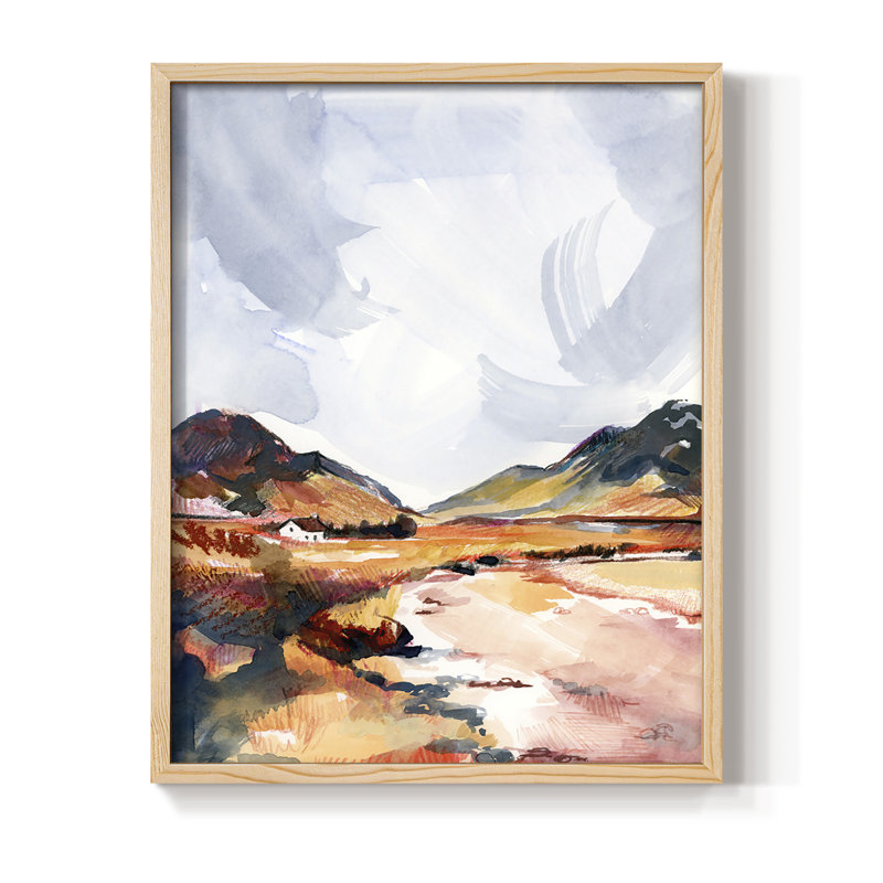 Chromatic Landscapes II Framed Print - Solid Wood, 11" H x 9" W