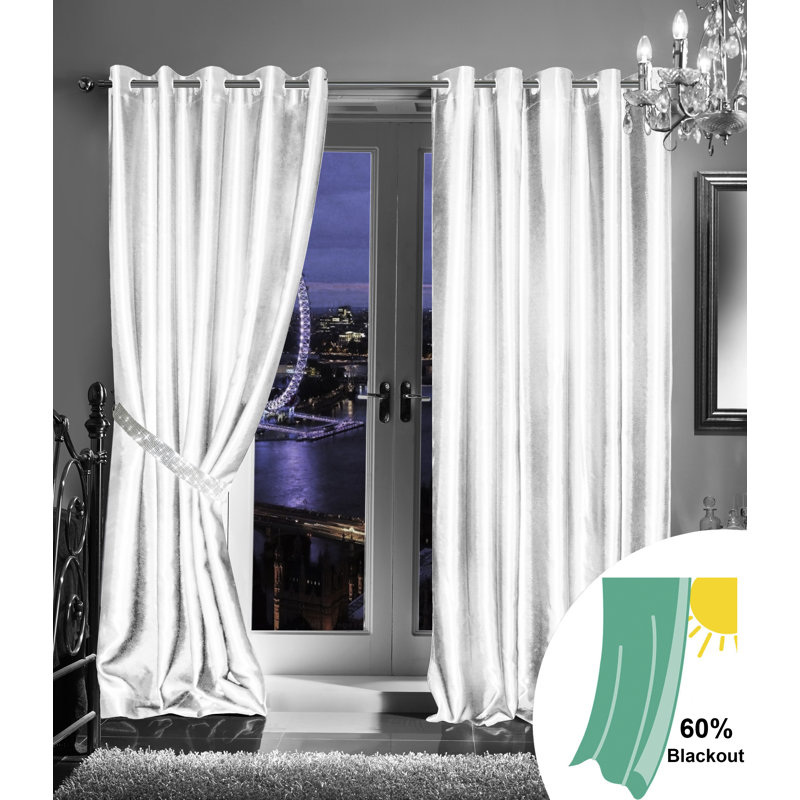 Magnhild Room Darkening Curtain Pair, 228 W x  228 D cm