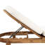 Chaise longue de patio avec dossier ajustable, ensemble de 2