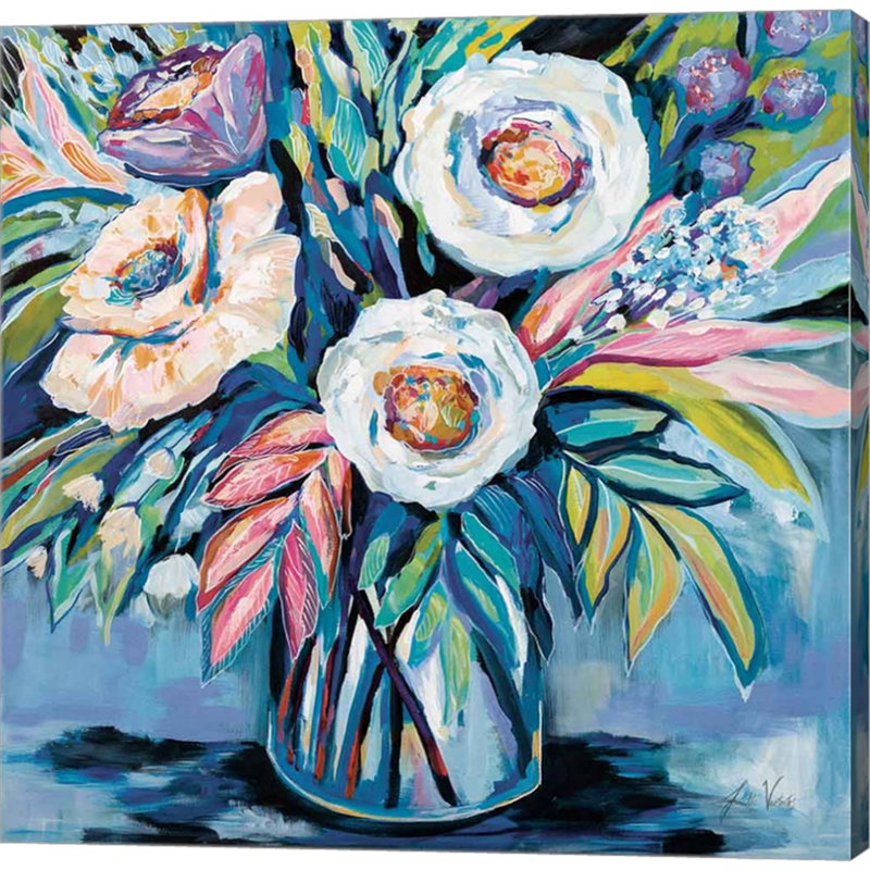 «Confetti Light» par Jeanette Vertentes - peinture sur toile tendue