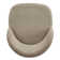 Cipolla 72"-90" Wood Finish Extendable Dining Set - Dining Table With Leaf And Taupe Fabric Curved Back Chairs