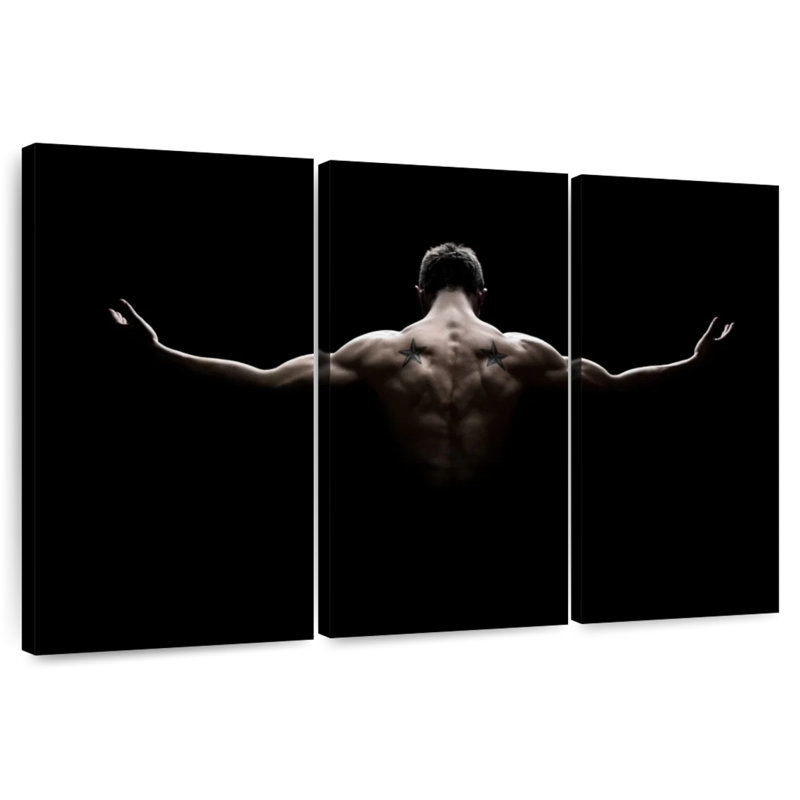 Senne Muscular Back, 48" H x 74" W