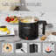 Casserole électrique - cuiseur Ramen 1L, mini pot multifonctionnel portatif pour nouilles, soupe, cuiseur antiadhésif avec protection contre l'ébullition à sec pour dortoir, bureau