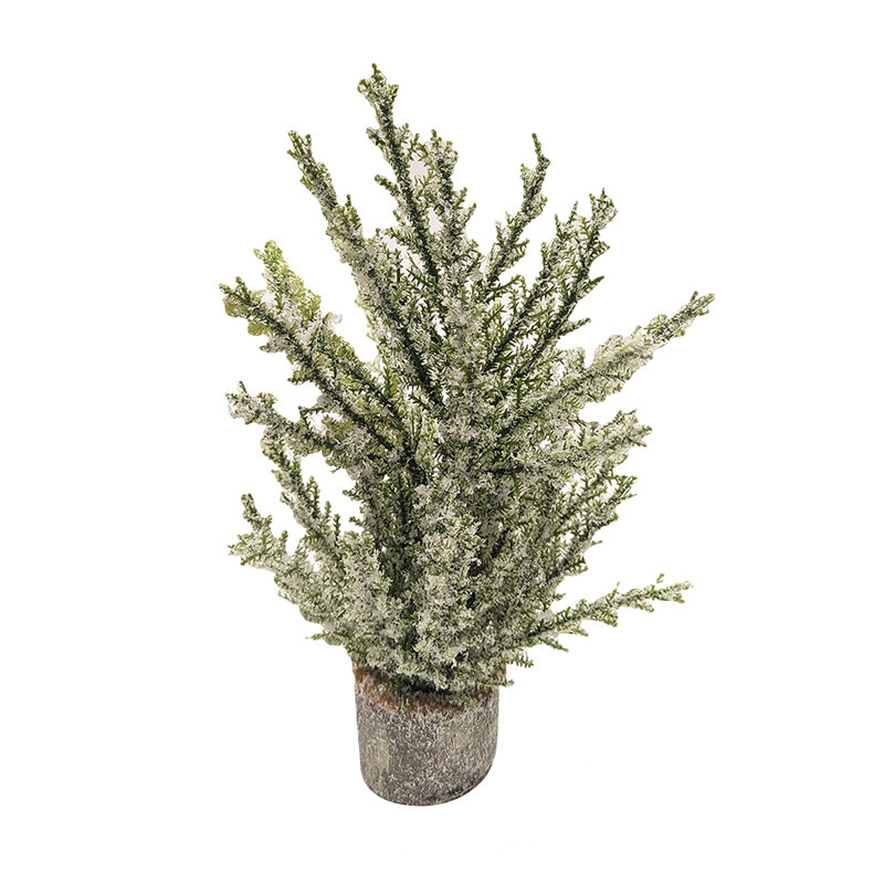 Small Flocked Christmas Pine Tree Mini Farmhouse Decorations Holiday Home Decor Small Flocked Christmas Pine Tree Mini Farmhouse Decorations Holiday Home Decor