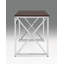 Bureau en MDF Madison / chrome Madison