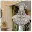 Plafonnier DEL Adagio Empire de 66 cm (26 po) en cristal argenté avec accents de cristal importé