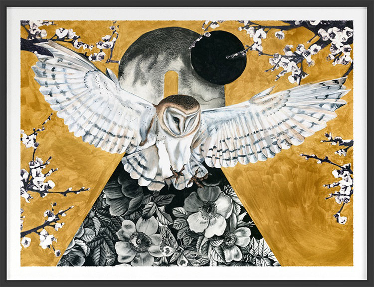 Owl Print by Thicket Design