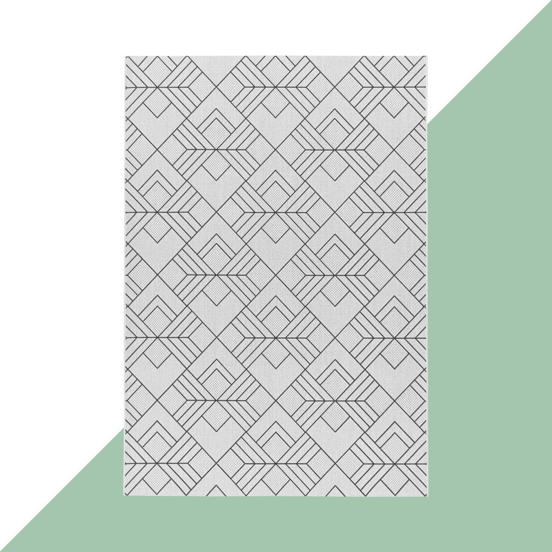 Carruth Geometric Indoor / Outdoor Area Rug, Rectangle 200 x 290cm