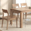 Table de salle à manger rectangulaire en noyer clair pour salle à manger / cuisine-2141537109