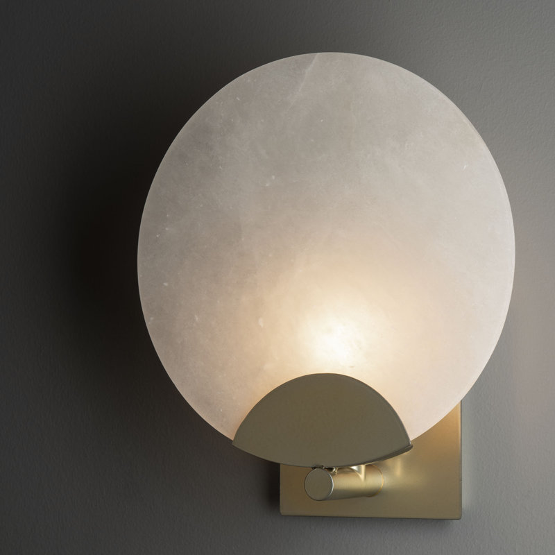 Callisto Steel Armed Wall Sconce, Modern Brass
