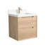 Meuble-lavabo mural avec lavabo et 2 tiroirs-1396314937