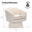 Fauteuil d'appoint rotatif à 360 ° en chenille moderne avec rangement, fauteuil rotatif pour salon, chambre à coucher ou bureau-967917480
