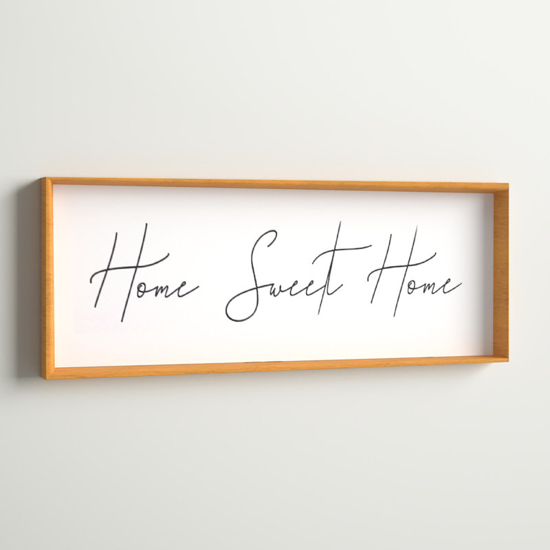 Plaque murale Home Sweet Home, Naturel
