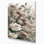 "Watercolor Floral 7", art mural sur toile grise