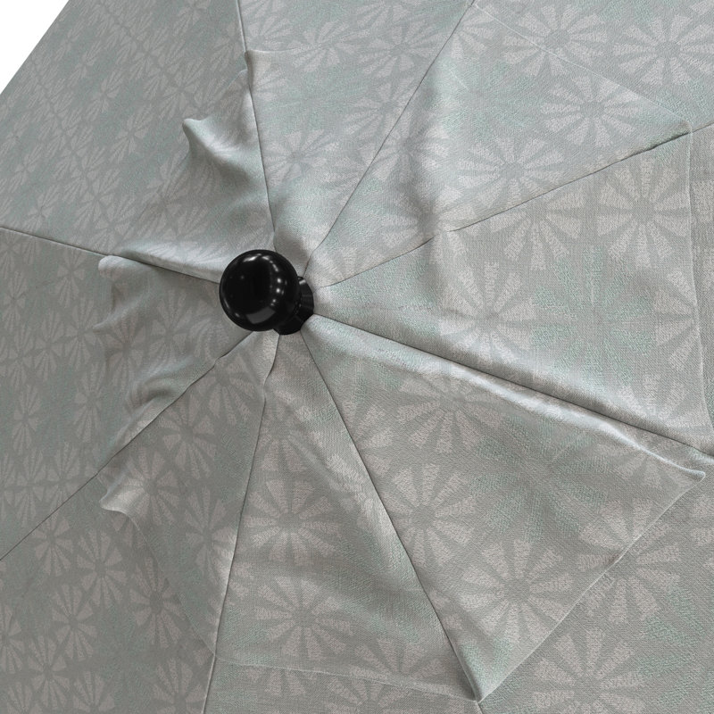 Parasol de marché 108 "x 108 Santana, Noir, noir, noir, noir, Welfleet Basil Outdura®