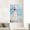 «Modern Modern Woman in White Dress», reproduction sur toile élégante, 1P, toile tendue