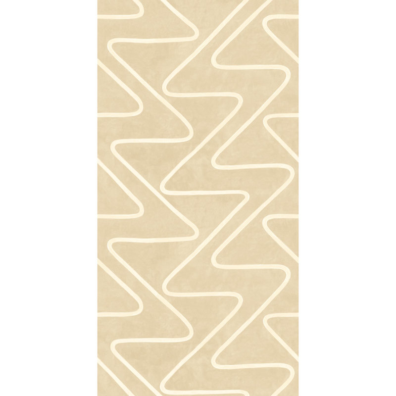 Faraway Stelvio Geometric Non-Woven Wallpaper Roll, Parchment