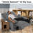  Oversized Recliner ,Manual Recliner Adults Soft Overstuffed Arms And Back,Velvet Recliner Chair,Big and Tall Recliners for Adults 400lbs for Living Room, Bedroom-Brown