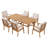 Outdoor 6-person Eucalyptus Solid Wood Dining Set-793962121