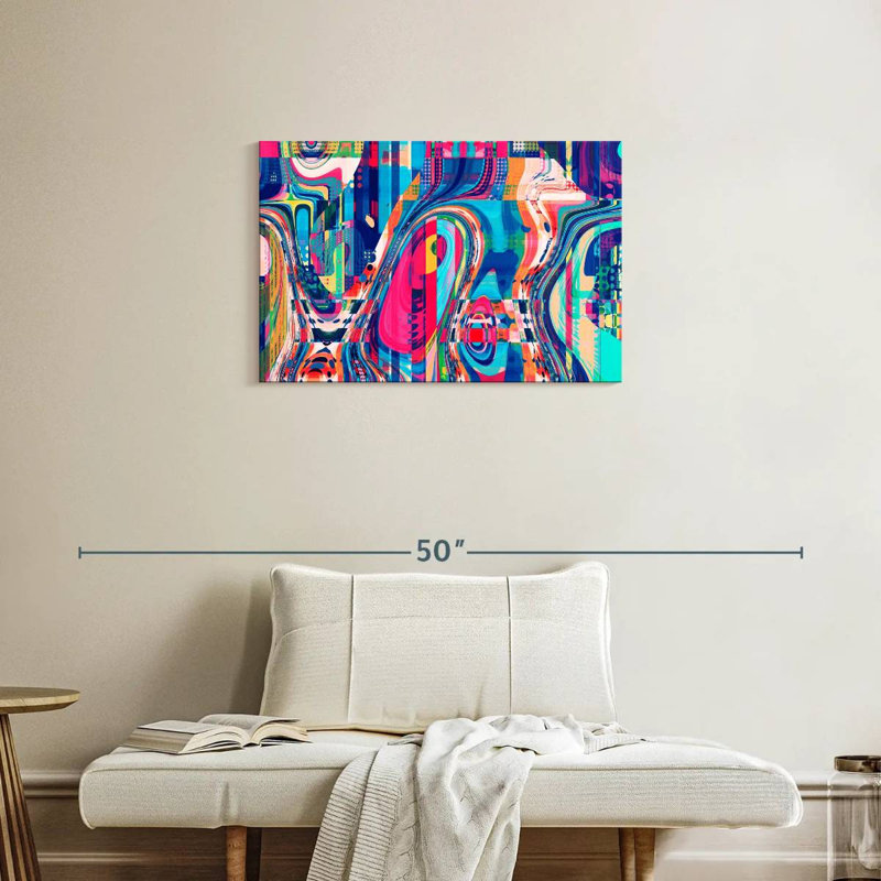 Avery Abstract Geometric Collage, 20" H x 30" W