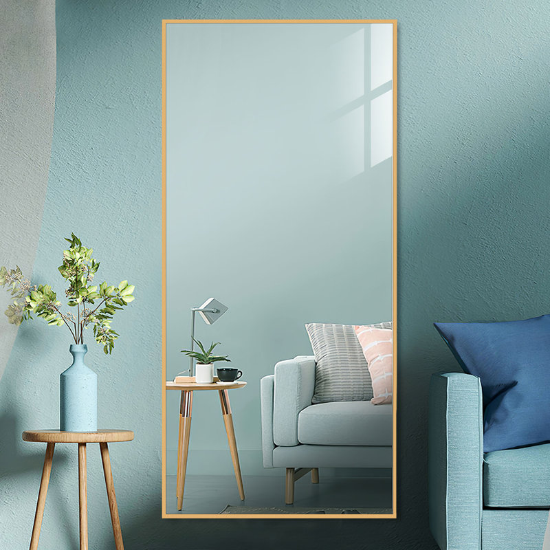 Metal Flat Mirror, Gold
