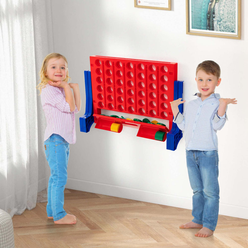Ensemble de jeu géant 4 en ligne Connect 4, Rouge / bleu