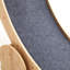 Roue d'exercice pour chat - Tapis de course 46 po pour chats d'intérieur, couleur bois naturel