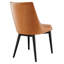 Chaise de salle à manger en vinyle Modway Viscount (chaise simple)-87601312