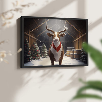 Chirstmas Art-CMXLIV -Framed Print - Restickable