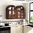 Wall Mounted Arched Cabinet With Glass Doors-1197676652