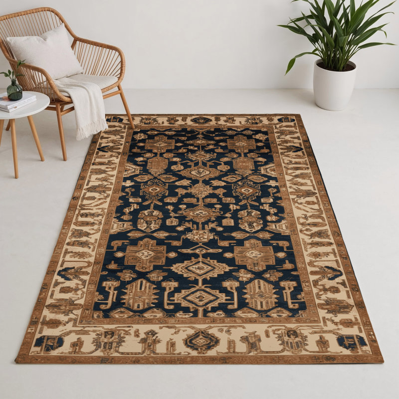 Tapis intérieur et extérieur ArtDeco, Rectangle 5 pi x 7 pi