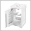Meuble-lavabo de 20 po avec lavabo, armoire de salle de bain avec porte à fermeture douce, support de rangement et tablette réglable, blanc-1990238316