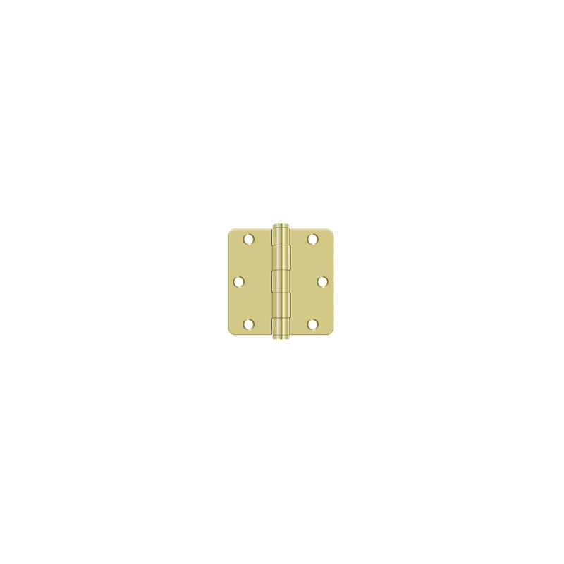 Steel Butt Bearing Hinge, Polished Brass